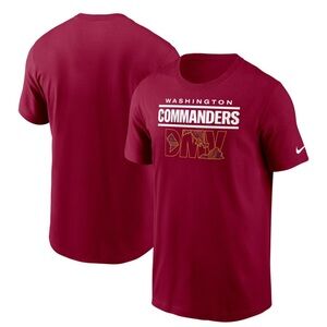 Nike Washington Commanders Men’s Burgundy Local Essential T-Shirt M NWT NFL